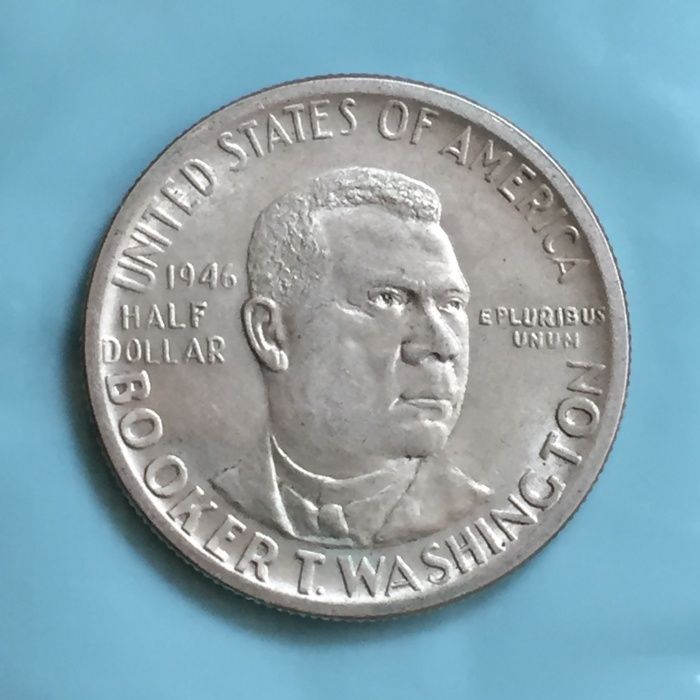 USA Half Dollar 1946-Booker T.Washington - prata