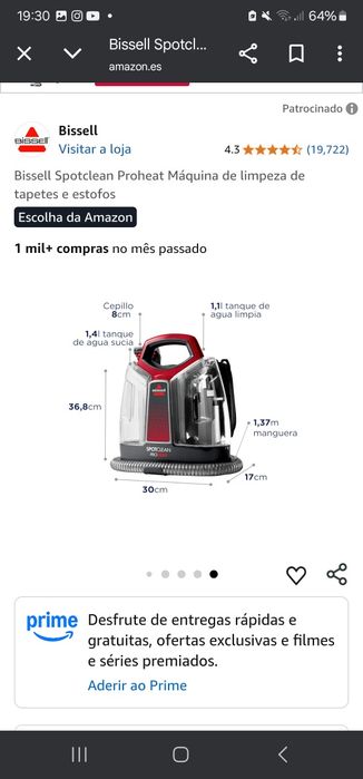 Aspirador de tecidos colchão/sofá