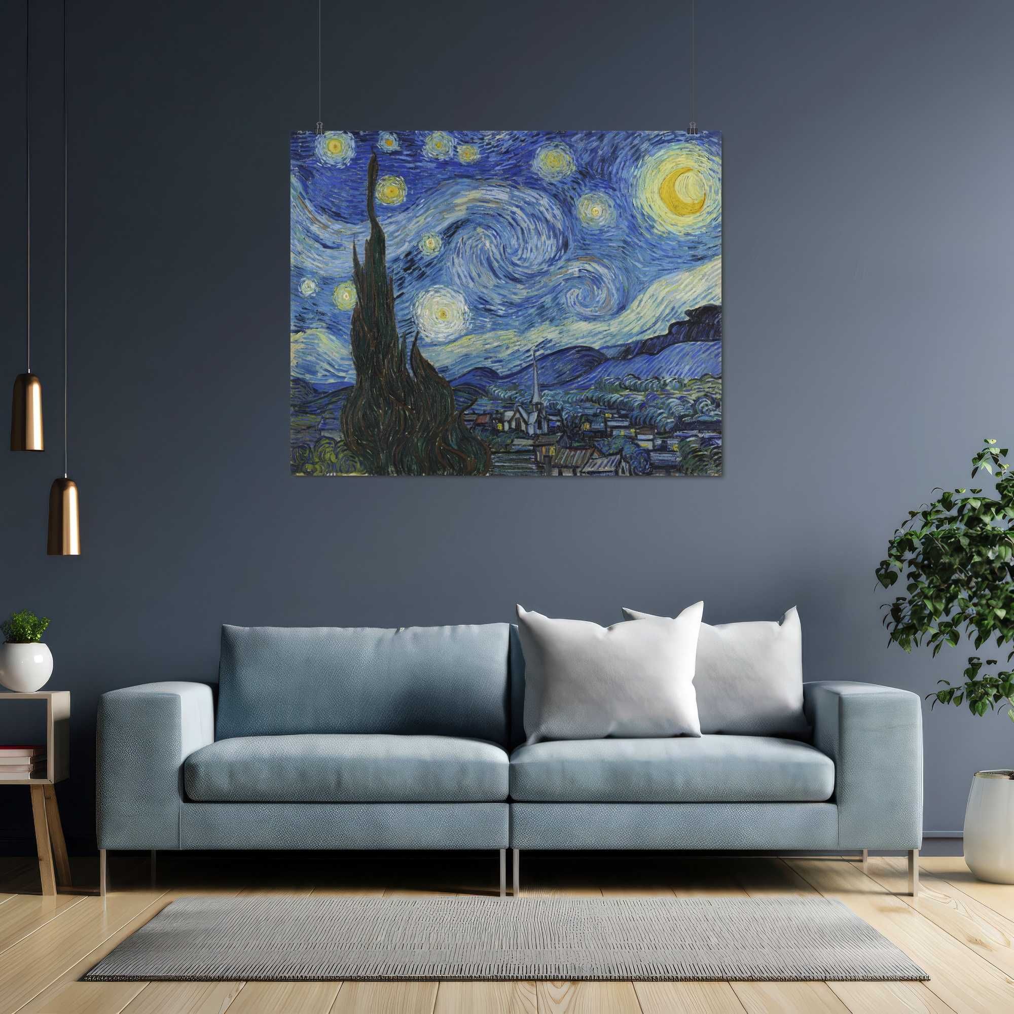 Ван Гог, Зоряна ніч, Vincent van Gogh, постер, картина на полотні
