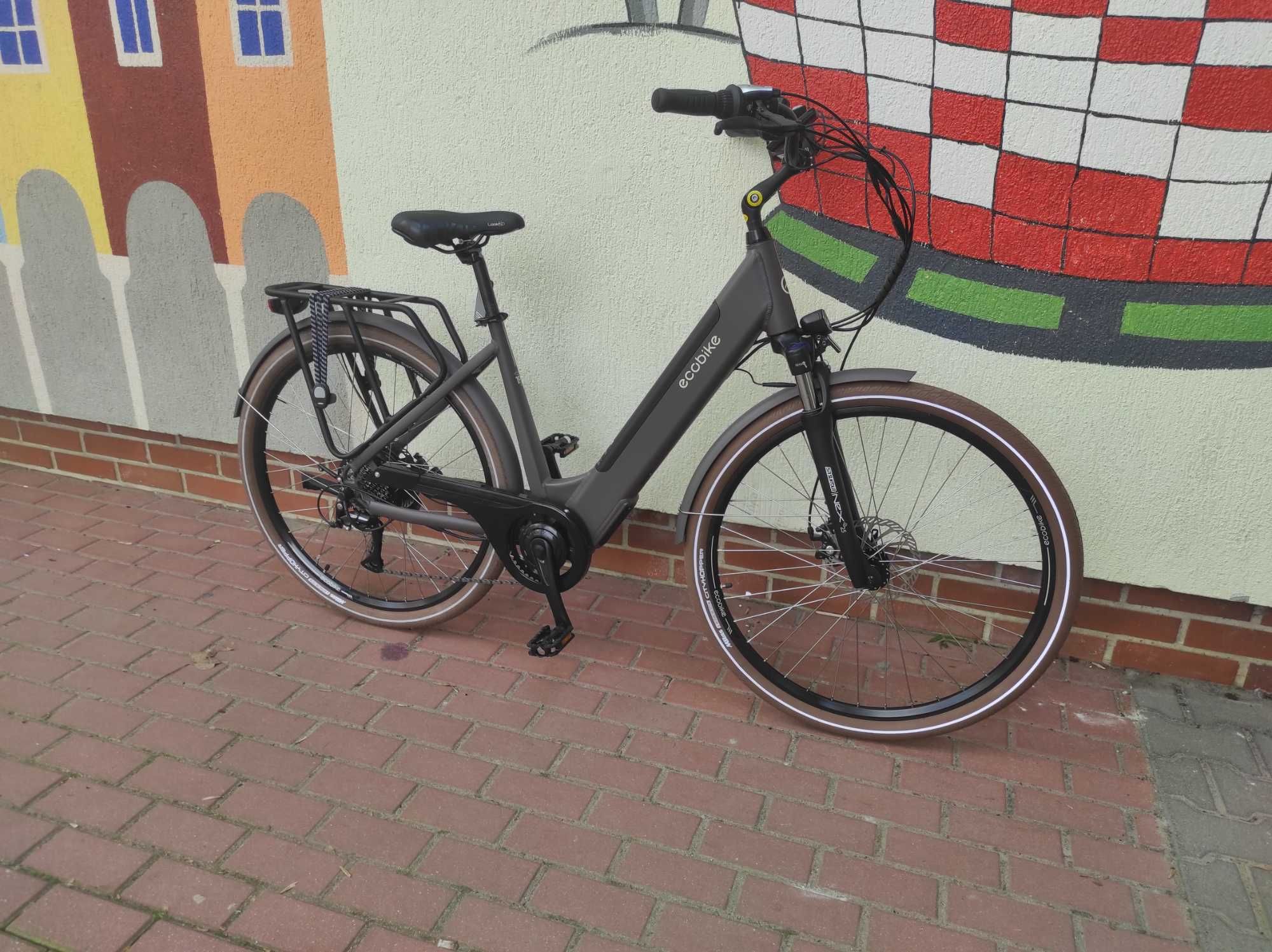 Miejski Rower elektryczny Ecobike X-City Coffee Koła 28"