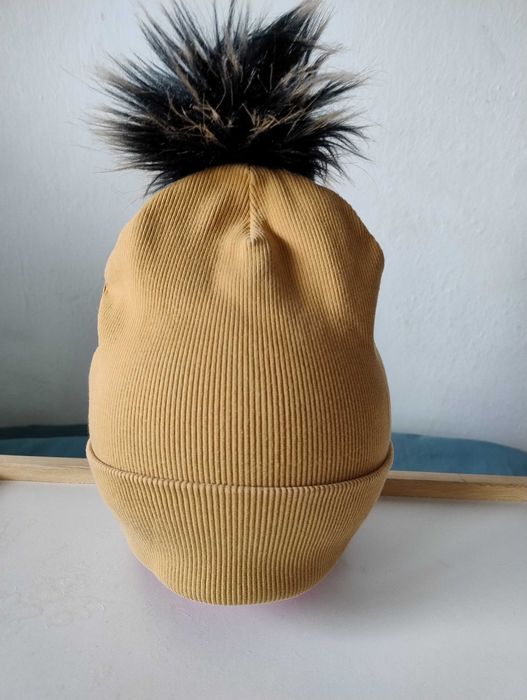 Czapka ciepła na jesień zimę gruba, czapka H&M One size z wełny alpaki