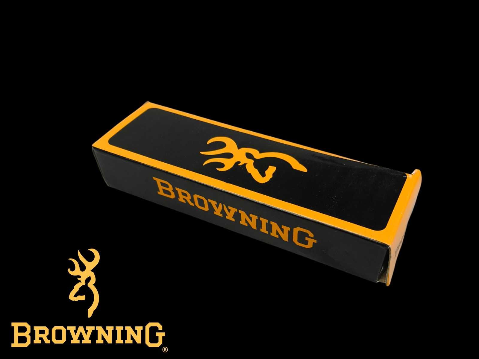 Nóż myśliwski scyzoryk BROWNING blokada Liner-Lock drewno BR6