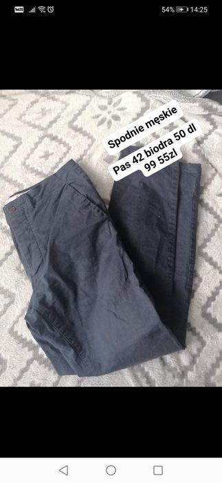 Męskie spodnie eleganckie m
