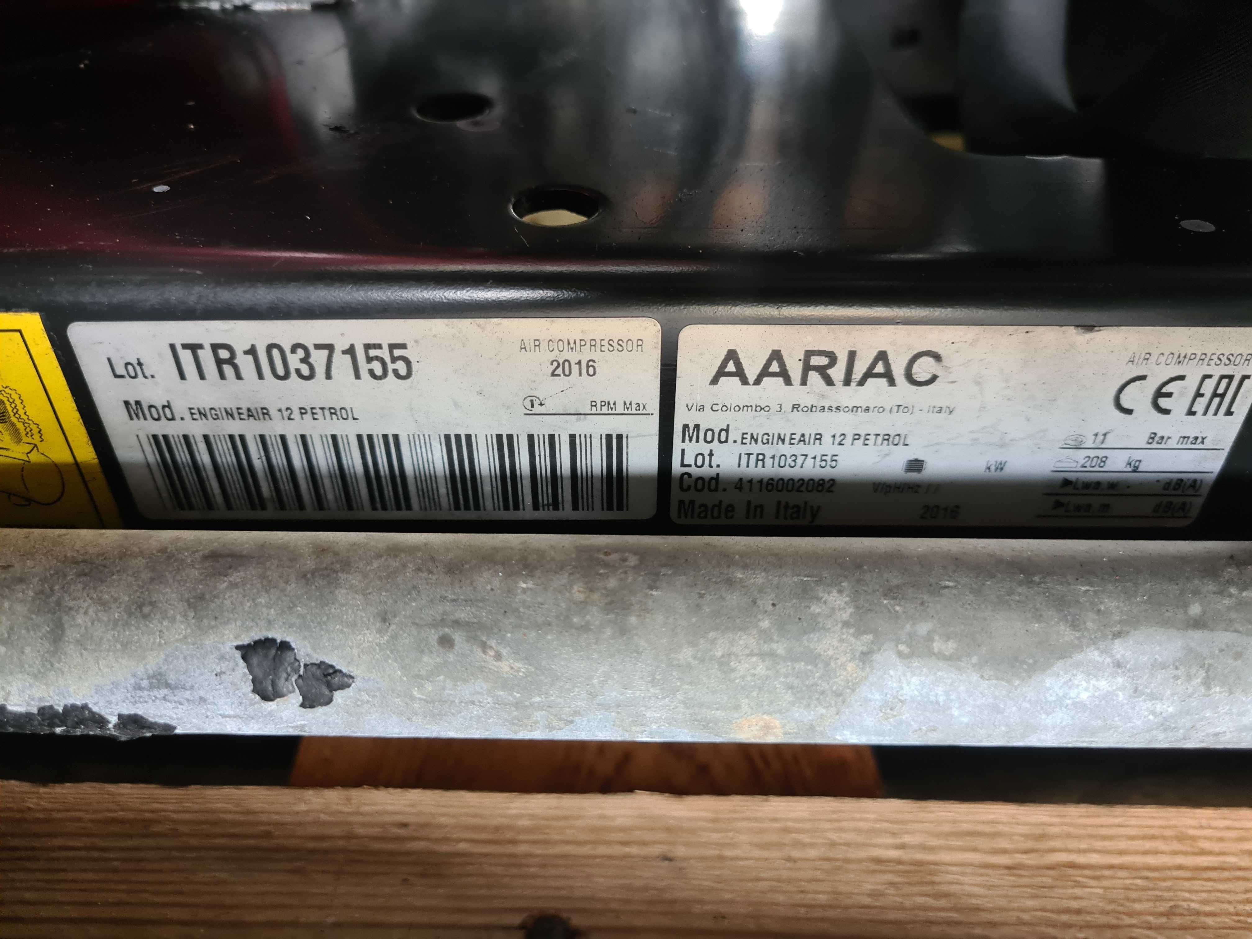 Sprężarka spalinowa AARIAC, ABAC B 7000, HONDA GX 390, 2016r