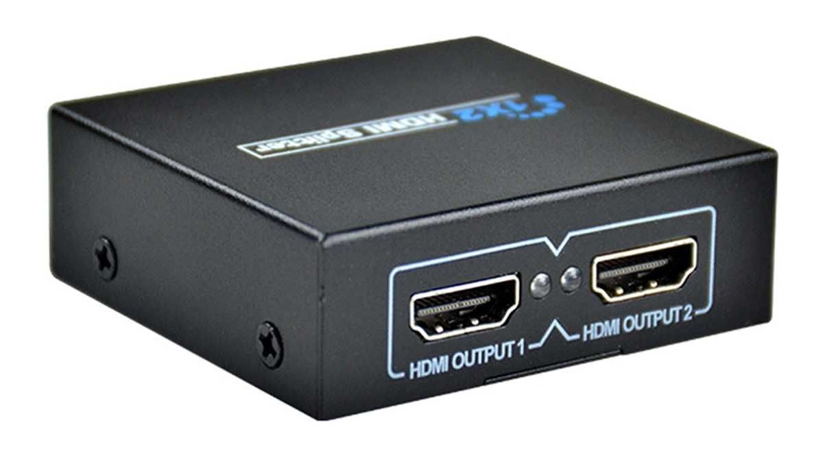 Splitter HDMI! Rozdzielacz HDMI z 1 na 2 porty FULL HD 1080p oraz 4K.