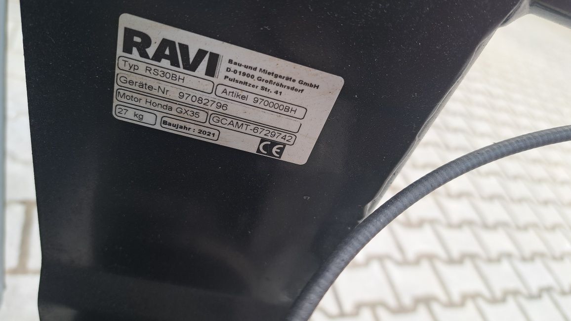 Skoczek Ravi RS30BH,  26kg, 2021rok, jak nowy, GX35 Honda