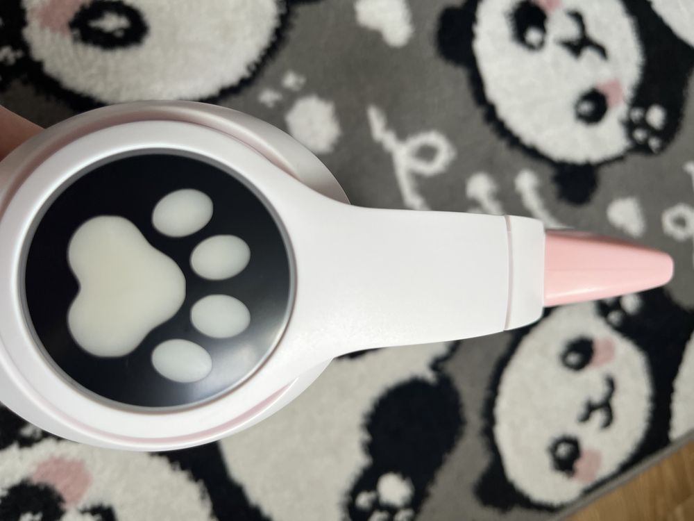 Różowe słuchawki kocie uszy kawaii