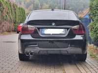 Spoiler Dyfuzor Tył BMW E90 E91 CZARNY POŁYSK / CARBON