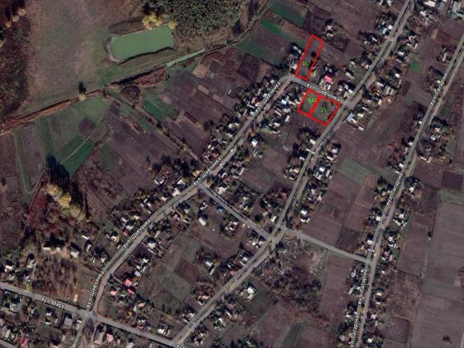 Землі сільськогосподарського призначення в с.Ваці.