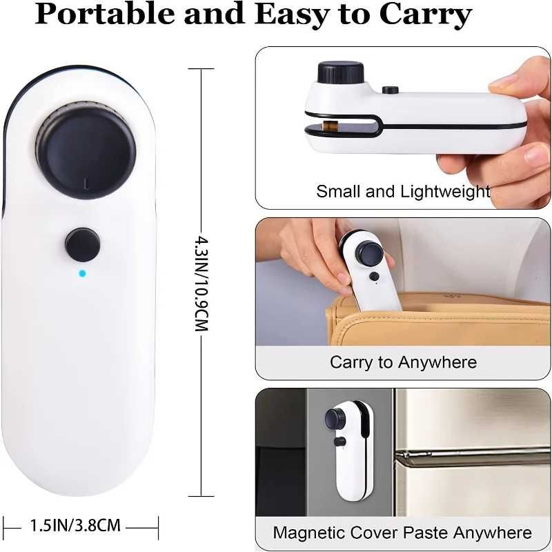 Selador termico sacos plastico comida armazenamento USB NOVO