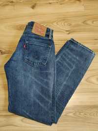 Niebieskie Damskie Spodnie Jeansowe Dżinsowe Levi's 511