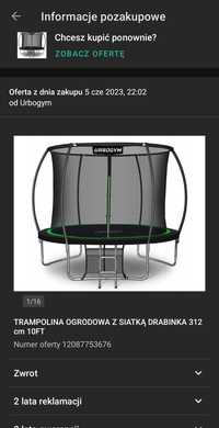 Trampolina urbogym 312 10ft