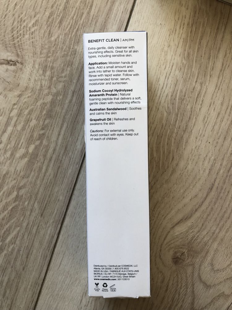 Новый Cosmedix Benefit Clean Gentle Cleanser, очищающий гель
