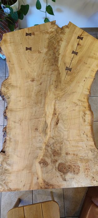 Stół dekoracyjny LIVE EDGE loft monolit czeczota