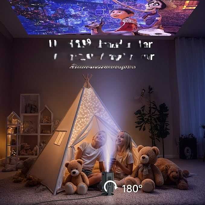 Polocsh P6 Mini Projektor Rzutnik Full HD 1080p 4K Android 11.0 WiFi 6