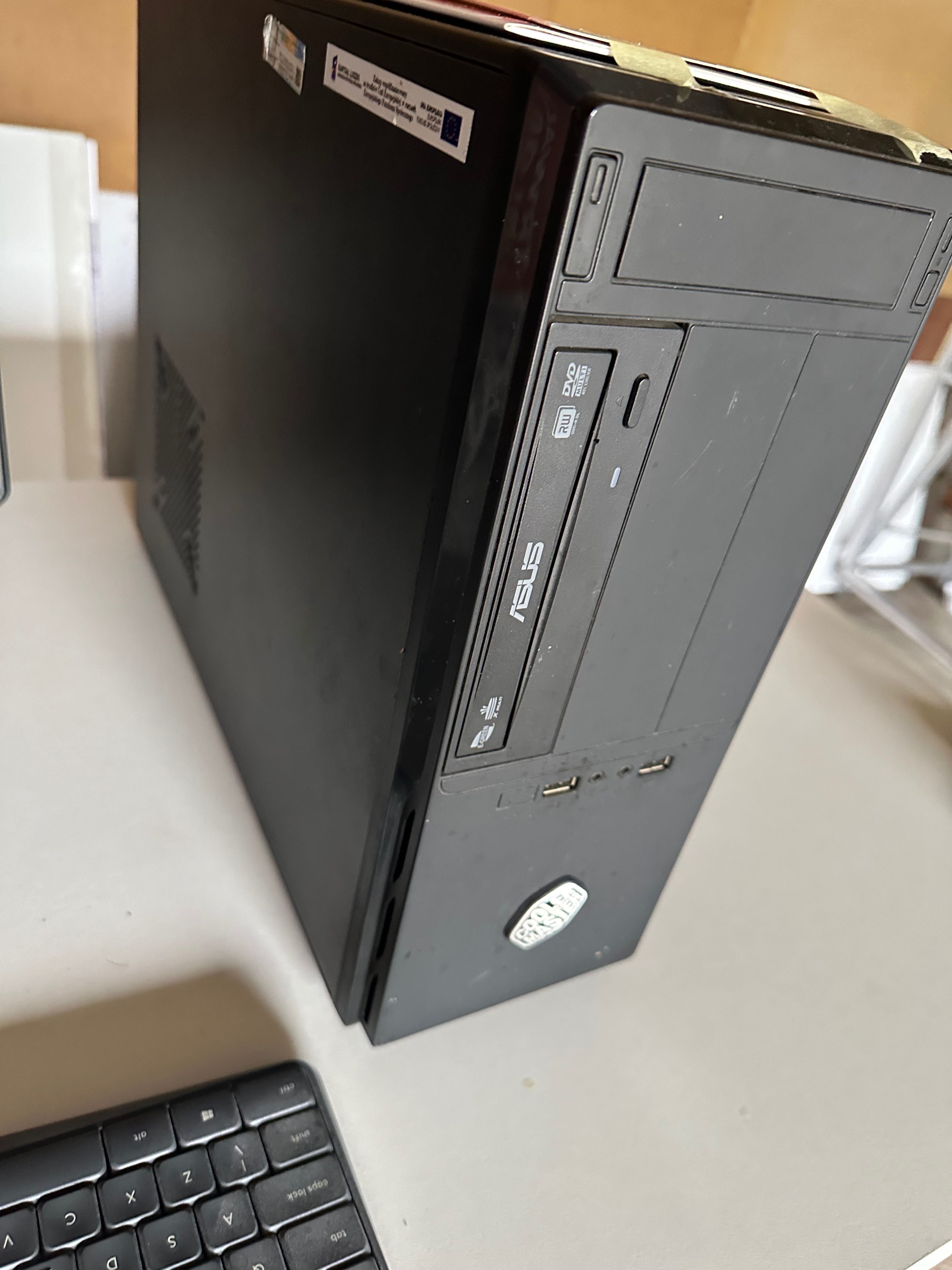 komputer do biura sklepu zestaw monitor klawiatura mysz ups