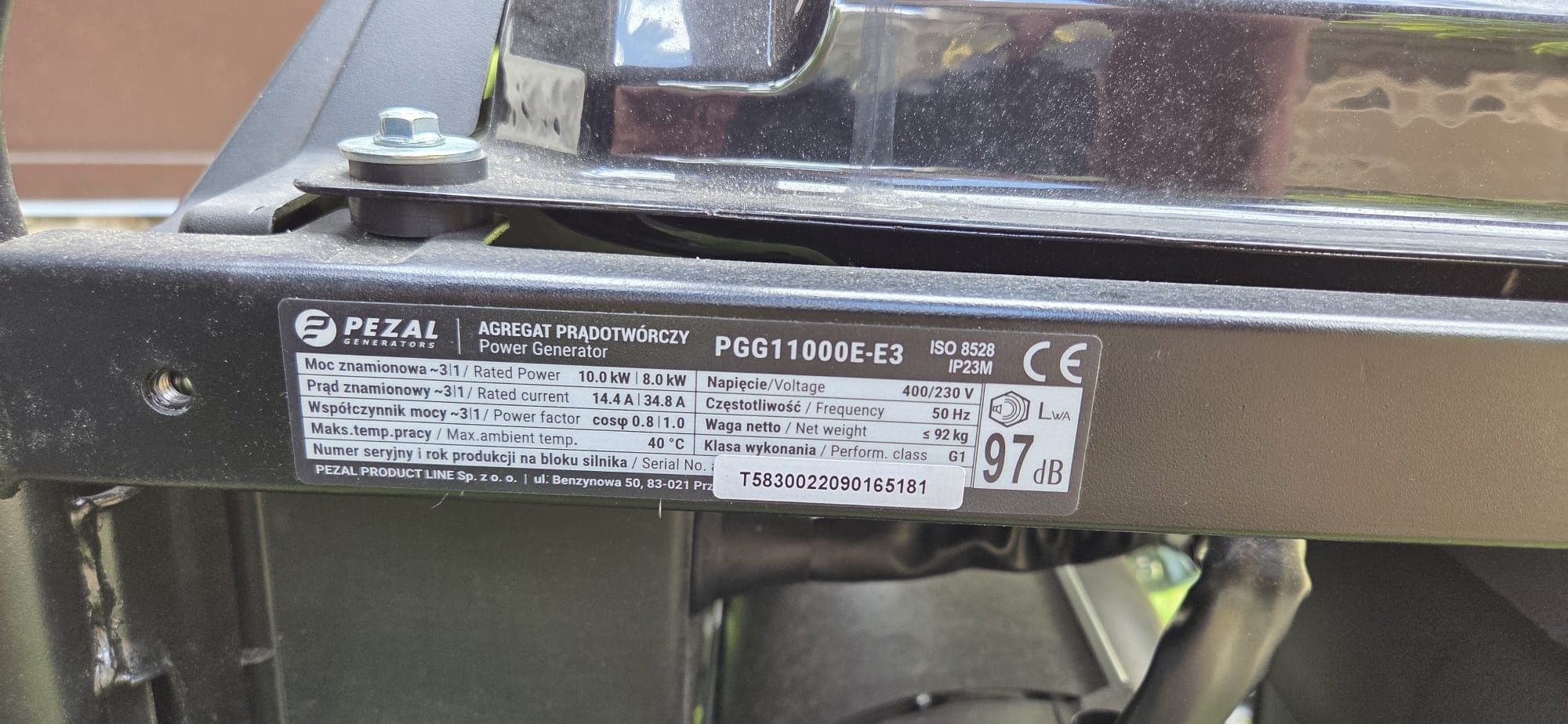 Agregat prądotwórczy zmiennofazowy