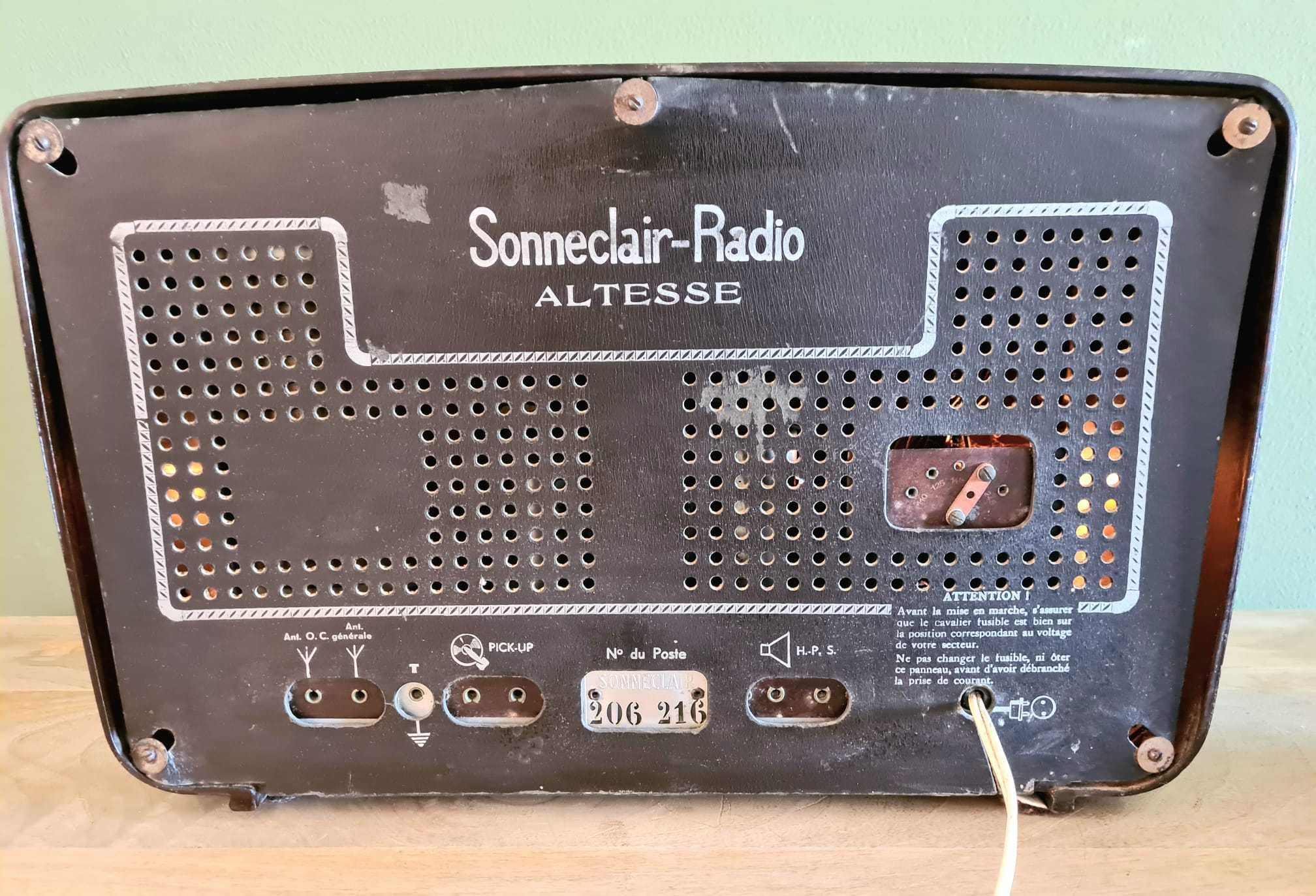 Rádio Altesse Sonneclair Vintage