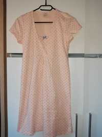 Koszulka Koszula ciążowa i do karmienia Muzzy r.L 40 różowa kropki