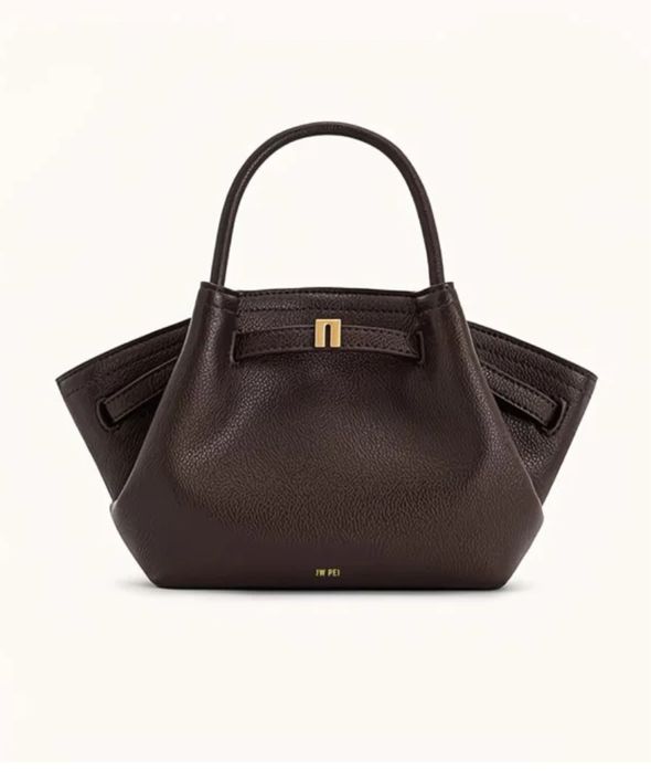 JW PEI Hana Mini Tote Bag - Коричнева жіноча сумка кросс-боді