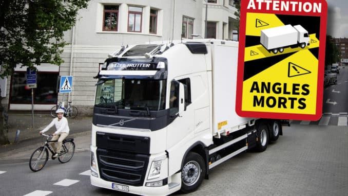 Autocolantes stickers para camions ''Angles Morts''