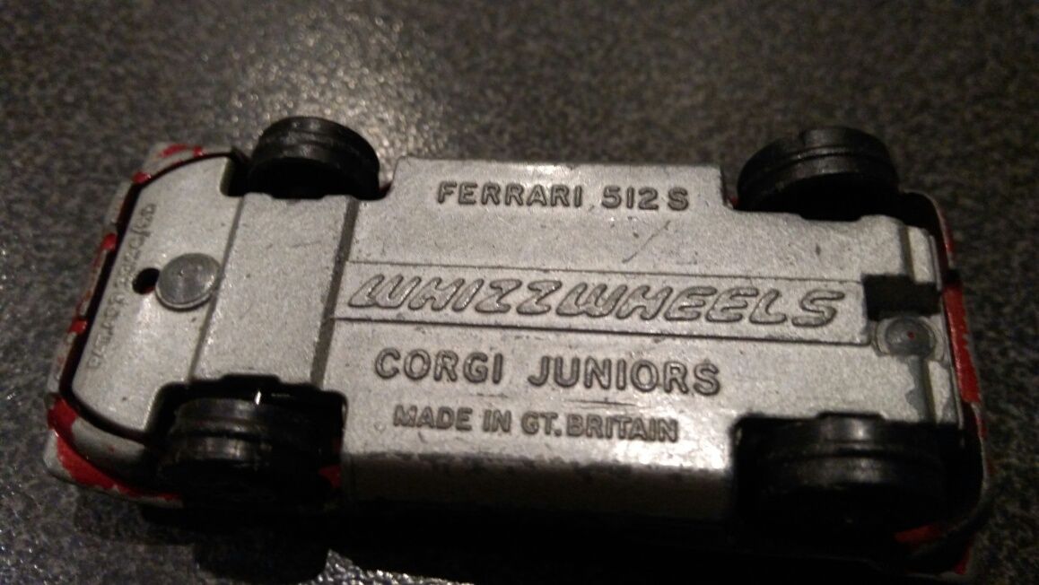 Resorak Whizzwheels Ferrari 512s Corgi  junior lata siedemdziesiąte