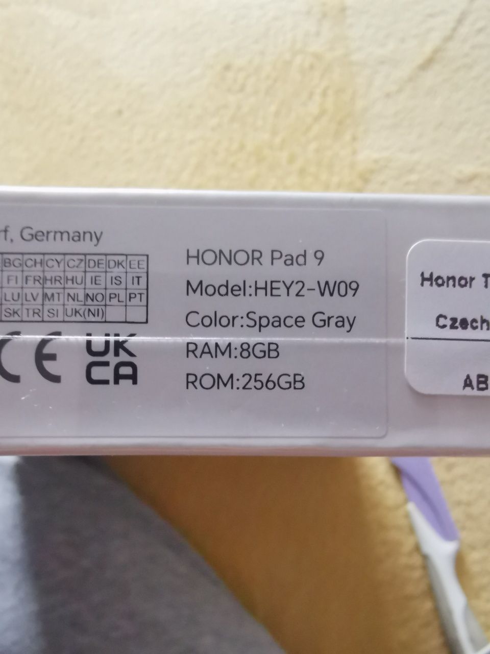 Tablet Honor Pad 9 8/256 GB 12.1 cala nowy zaplombowany. Gwarancja.