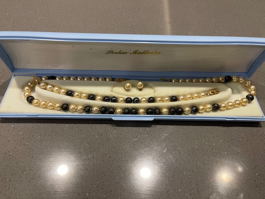 Набор колье, браслет и сережки Испания. Винтаж, новое.