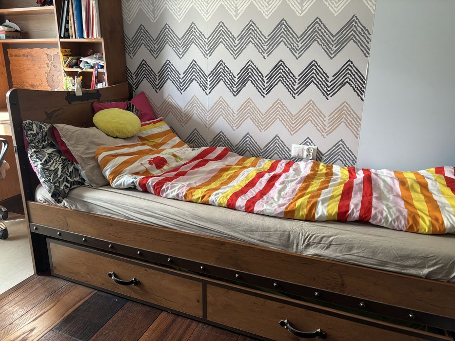 Cilek zestaw mebli pirat łóżko podwojne, biurko, krzeslo, regał