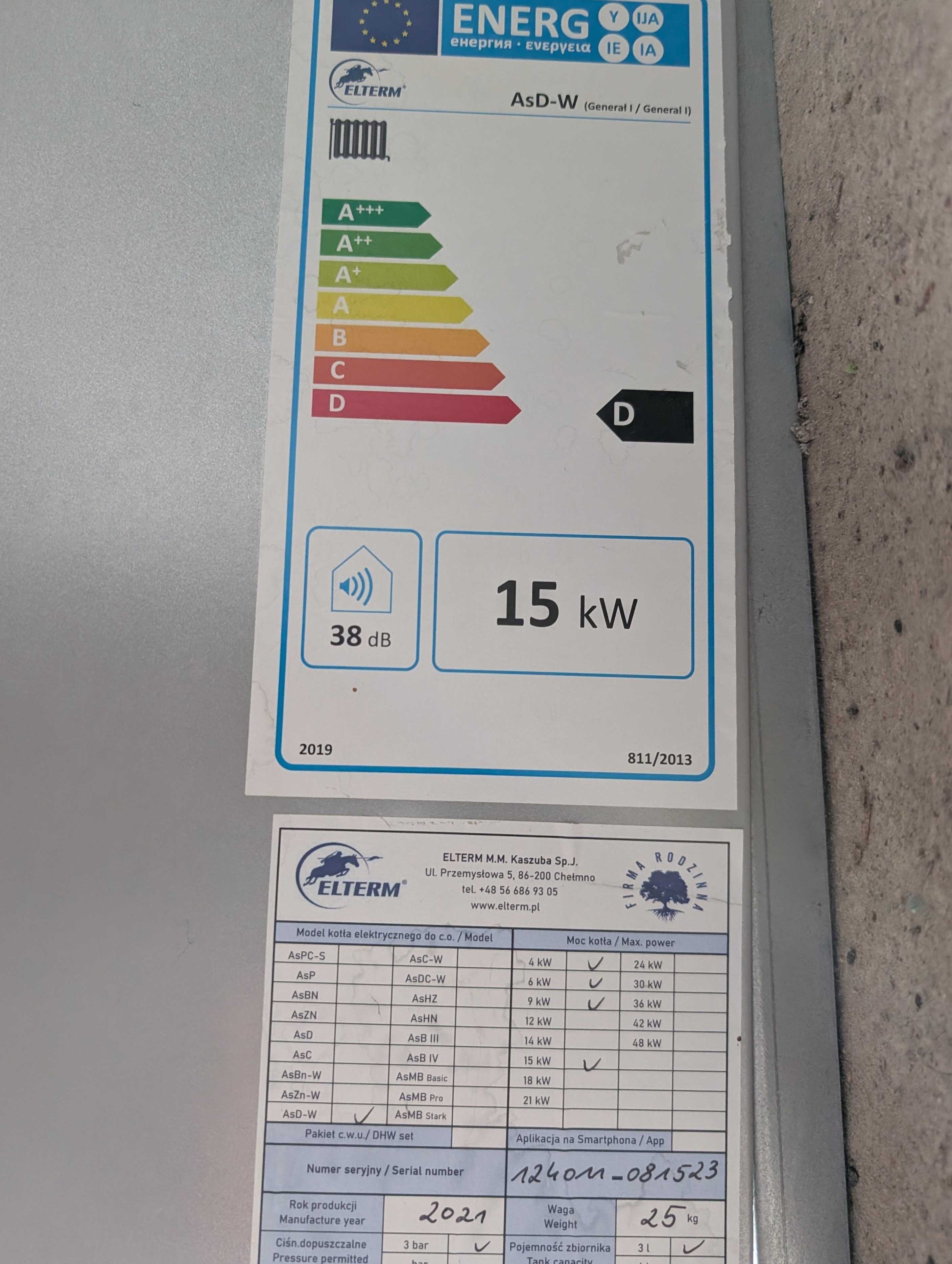 Piec elektryczny Elterm Porucznik 9/13kW z osprzętem