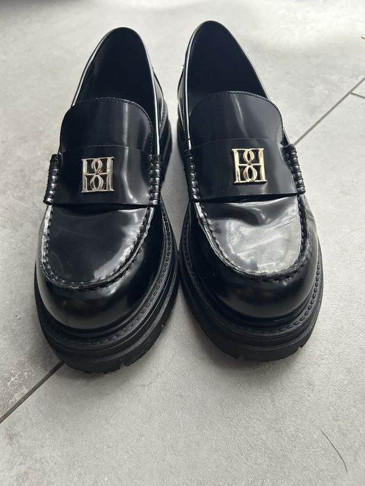 Buty damskie półbuty mokasyny  loafersy skóra Badaura 39