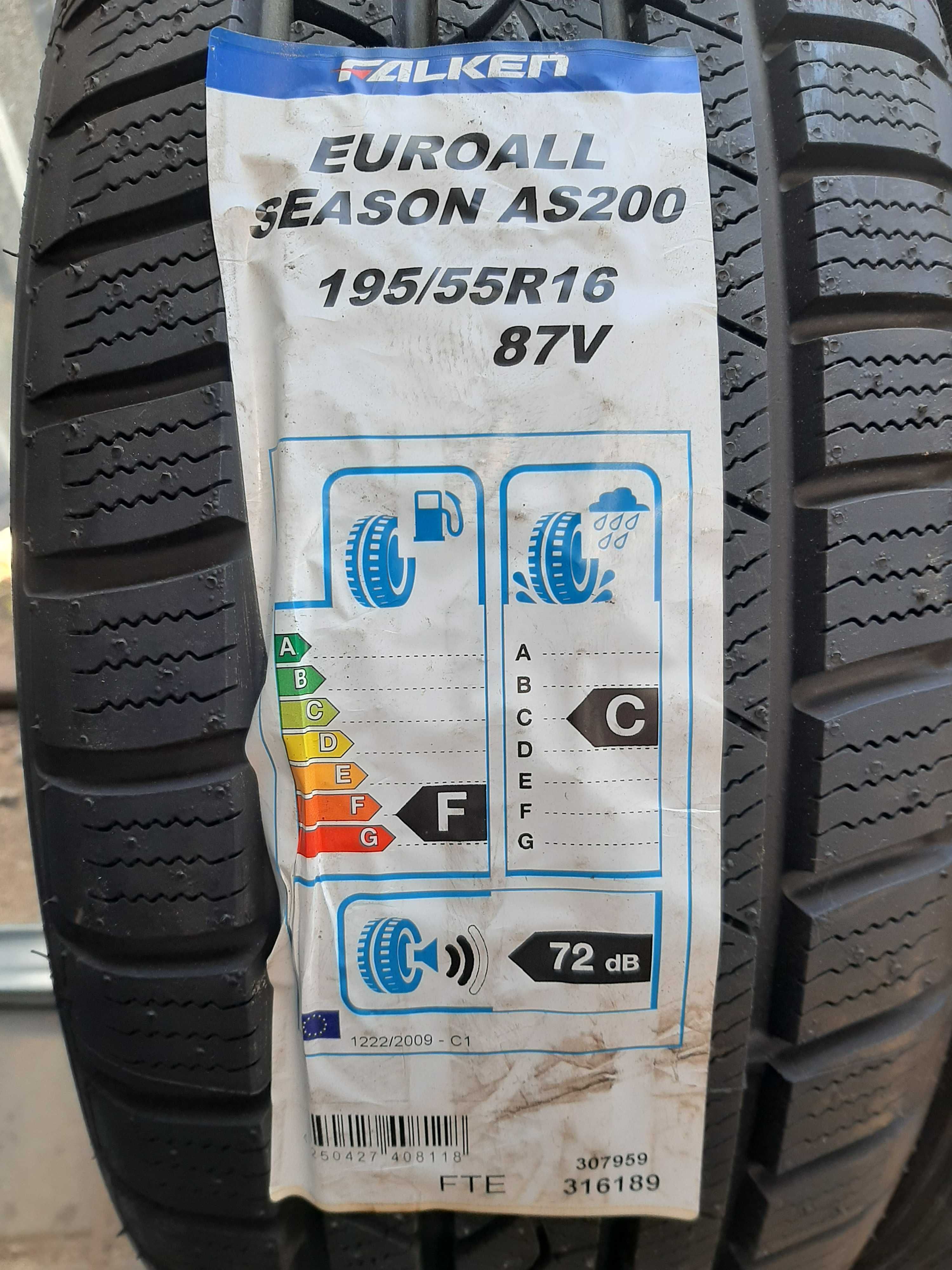 2x Opony zimowe 195/55R16 Falken EuroAllSeason AS200 / Nowe