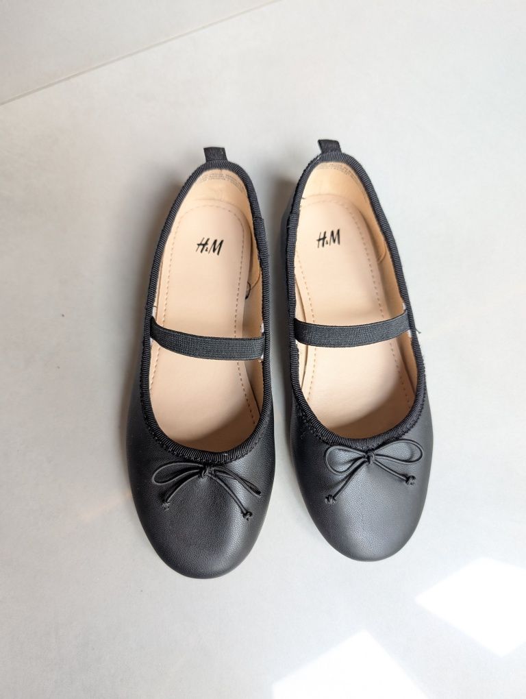 Baleriny buty czarne H&M r. 30 dł. Wkładki 18,5cm