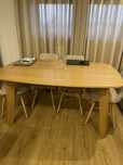 Mesa de jantar em carvalho 4 a 6 lugares