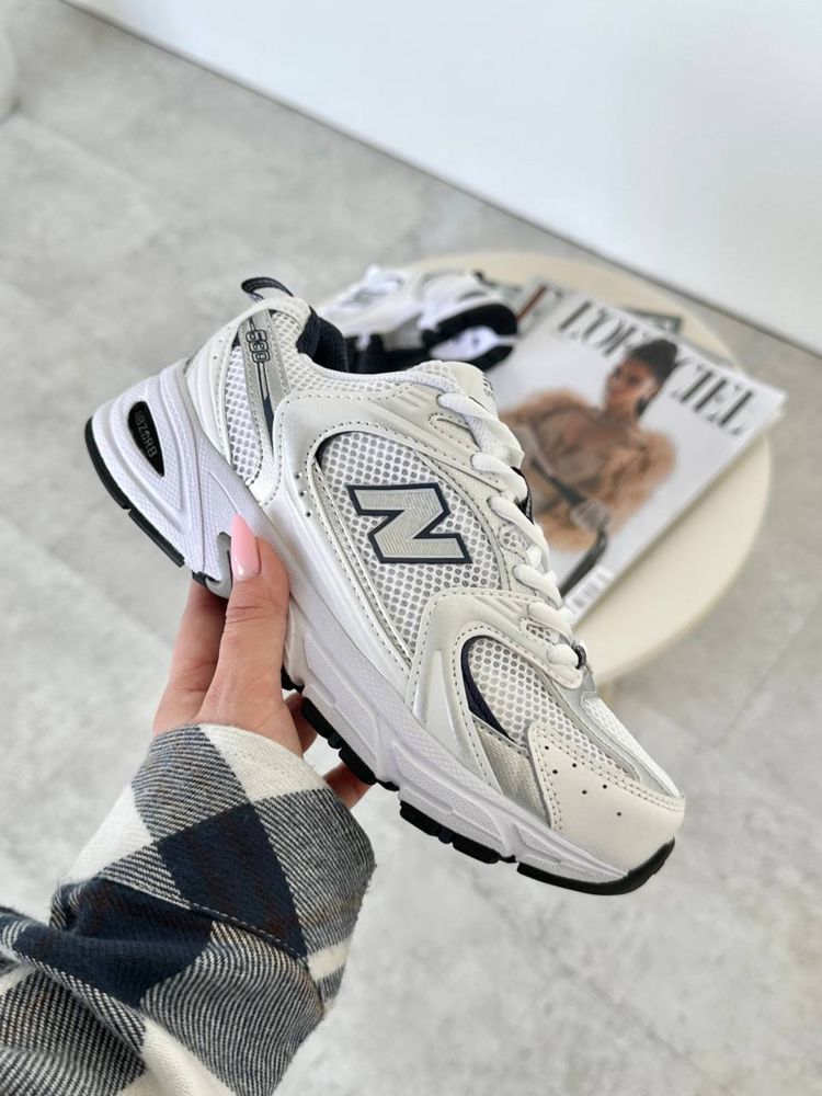 Premium New Balance 530 White/Silver 36-42р