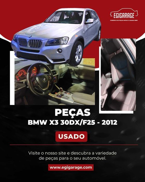 BMW X3/F25 30dX - 2012_ Para Peças