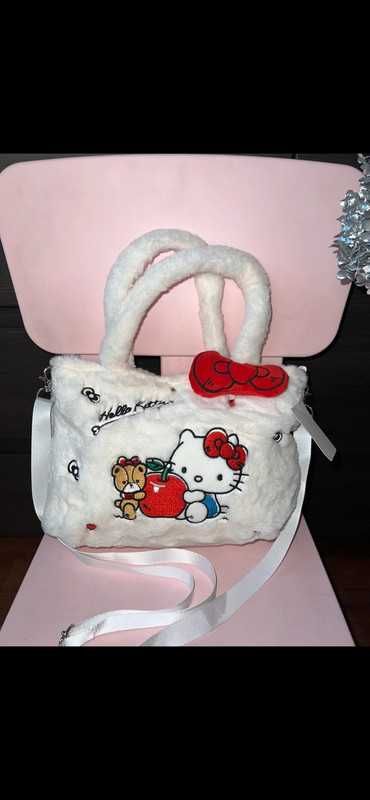 Kawaii Sanrio Hello Kitty torba torebka pluszowa