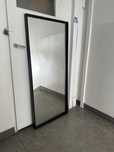 Lustro czarna rama Ikea NISSEDAL 65x150