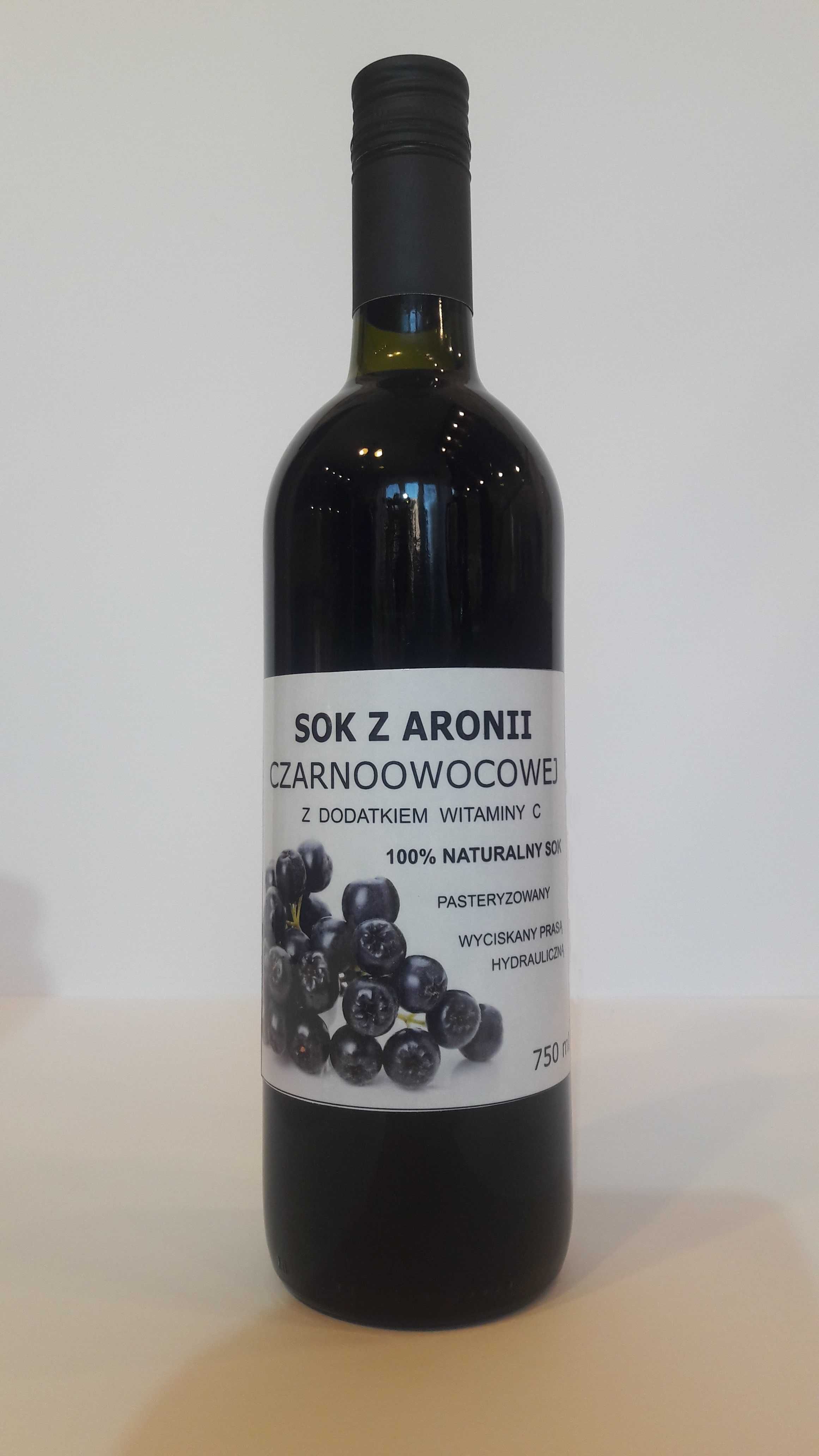 SOK Z ARONII EKOLOGICZNY tłoczony 750 ml x 3