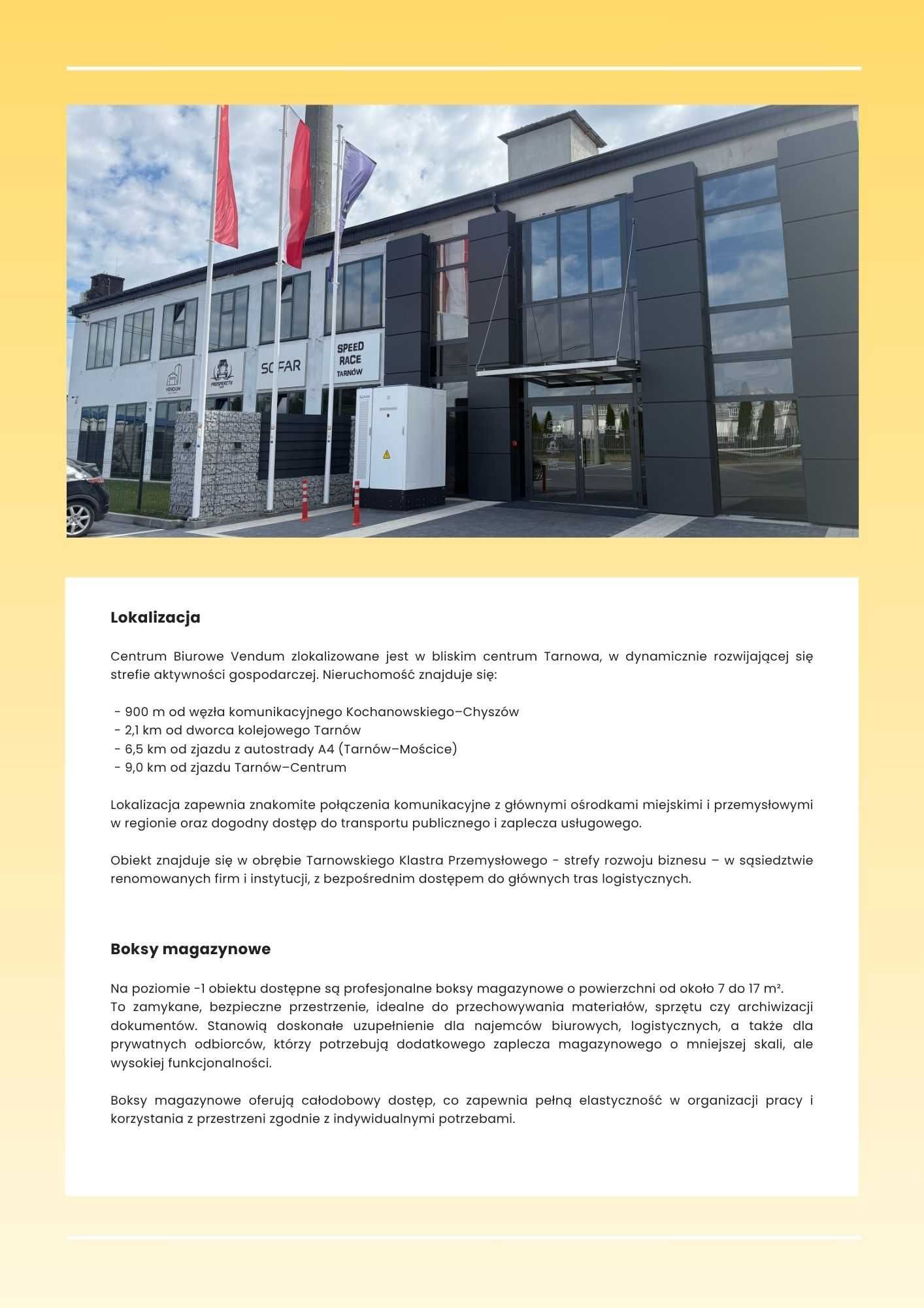 Boksy magazynowe 7–17 m² | Całodobowy dostęp | Tarnów