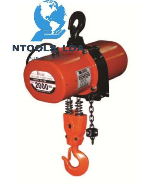 Guincho Elétrico Corrente 2000 Kgs 4 Mts de Elevação Trifásico 2 HP