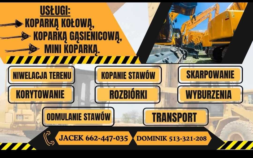 Usługi koparkami