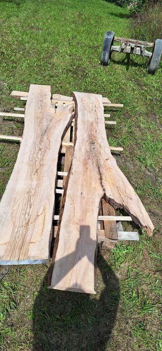 Tarcica jesionowa - blaty na stoły, ławy grubość 10 i 5 cm