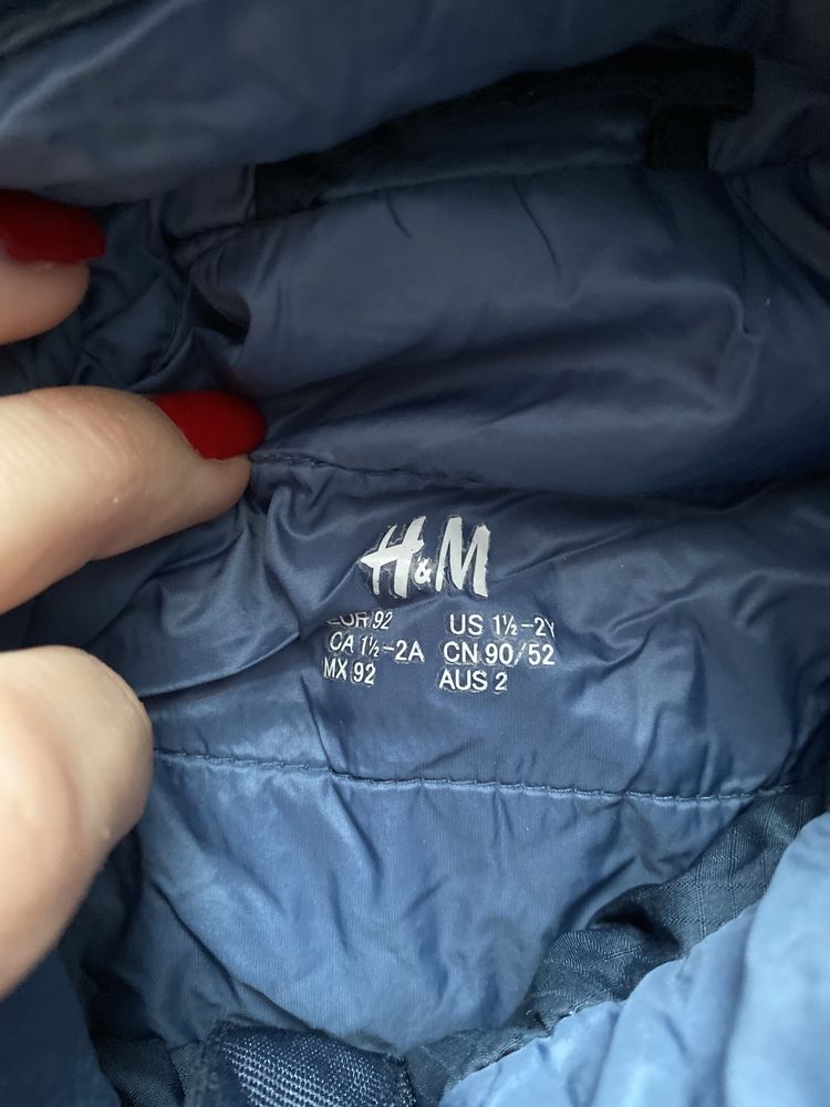 Kurtka H&M wiosna jesień r.92 granat