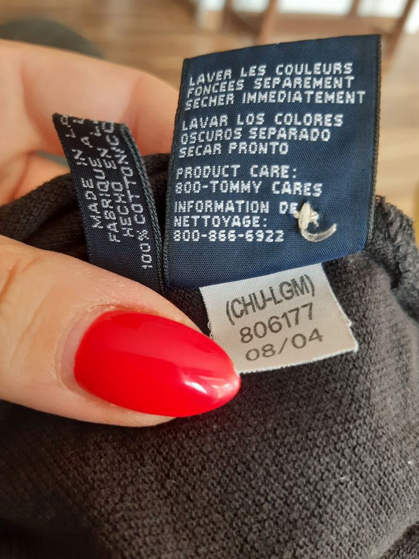 Tommy Hilfiger koszulka polo M t-shirt brązowy męski