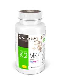 WITAMINA K2 MK7 100mcg z NATTO vitaMK7 - 120 kaps.- MlynOliwski