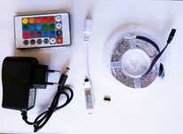 Taśma LED 5m RGB 5050 sterownie pilotem i telefonem