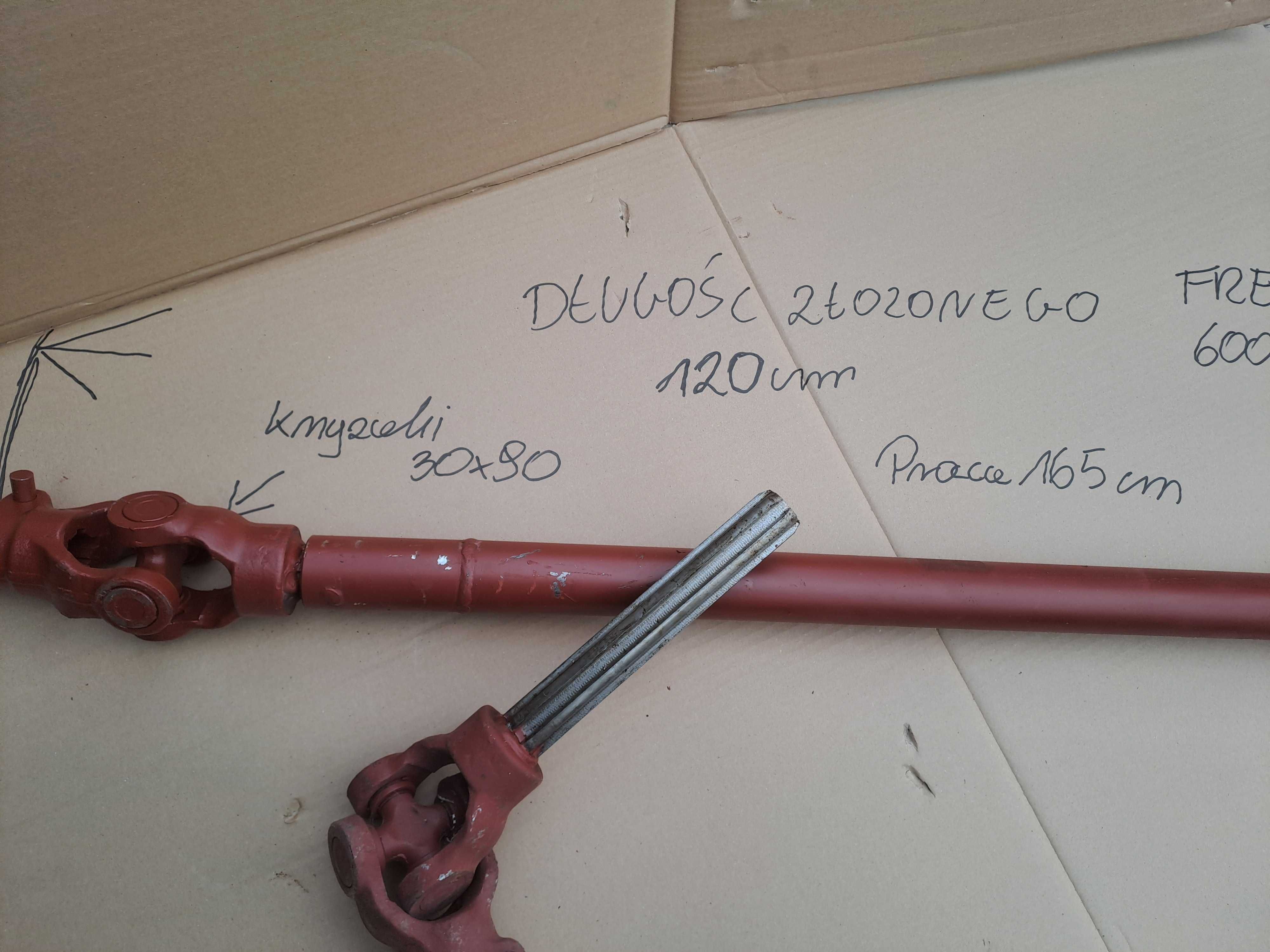 wałek wom frezowany 120cm przekaźnik mocy przekażnika