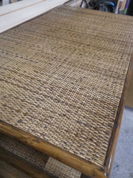 2 rattanowe szafki – boho, retro, do altany / sypialni - tanio!