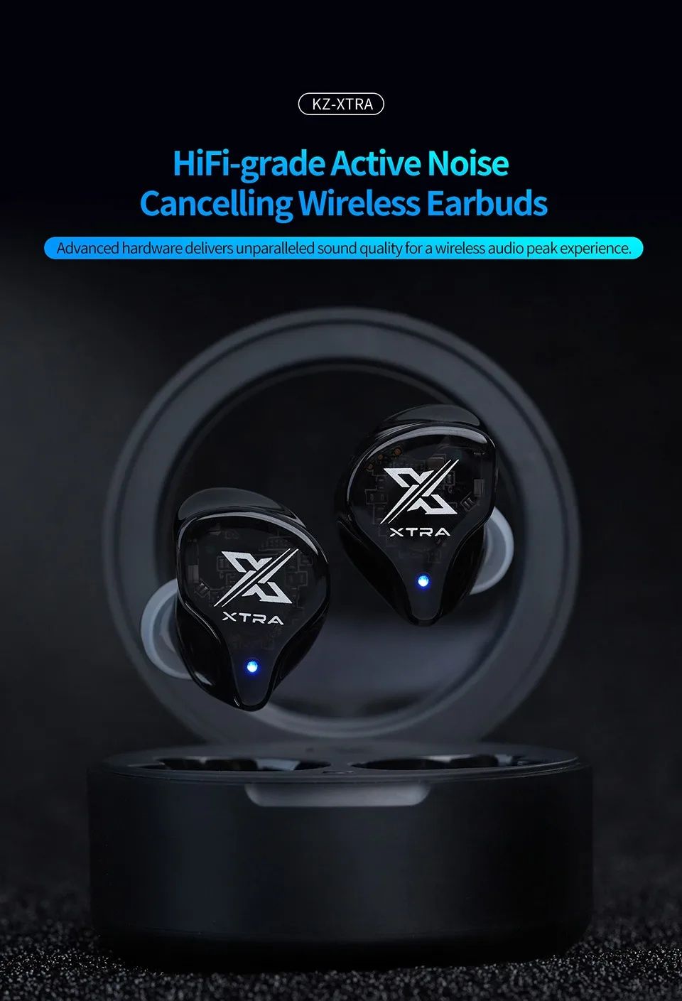 Навушники KZ Xtra Bluetooth 5.4 TWS Multi-Mode ANC QCC3091